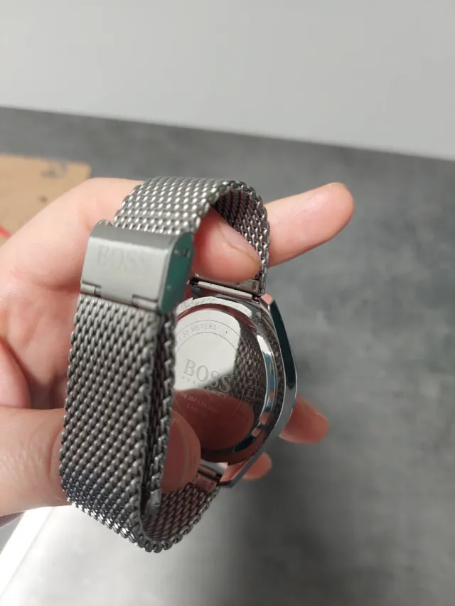 Reloj Boss Cronógrafo Azul y Plateado