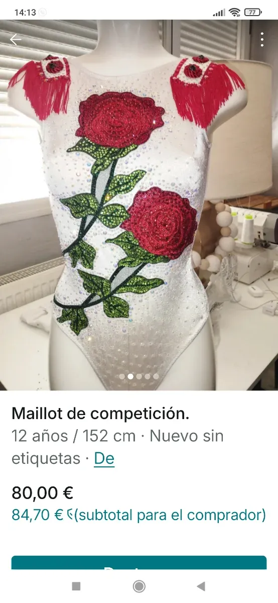 Maillot competición gimnasia rítmica