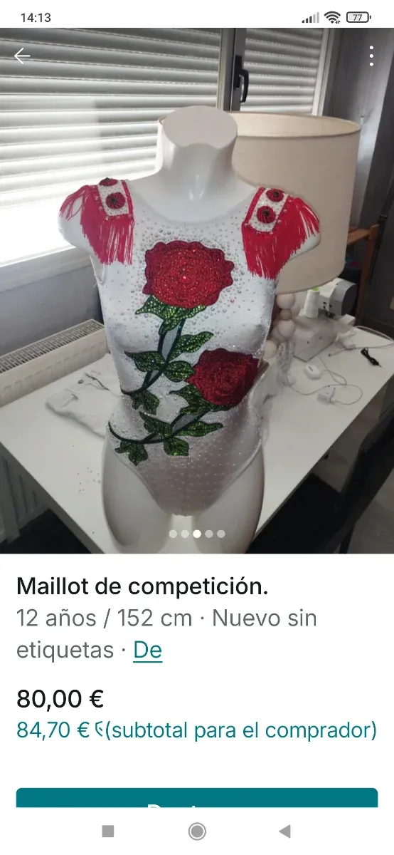 Maillot competición gimnasia rítmica