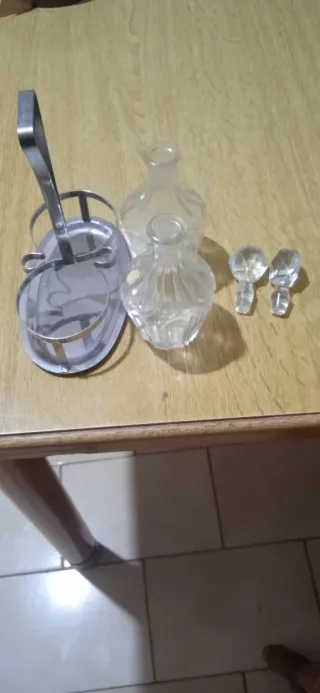 Set Oliera Vetro e Acciaio