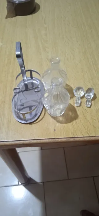 Set Oliera Vetro e Acciaio