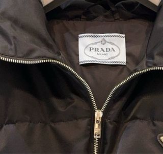 Abrigo Plumas Prada Negro