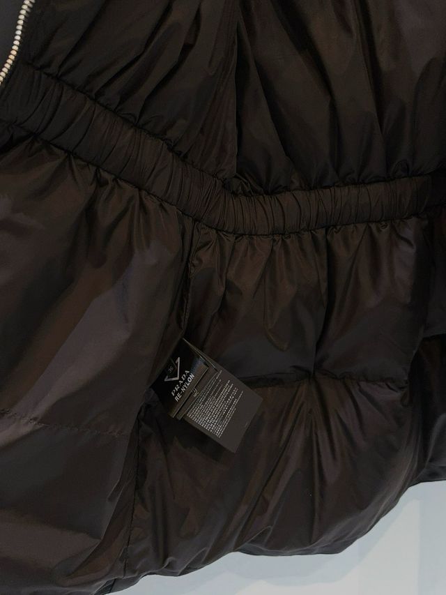 Abrigo Plumas Prada Negro