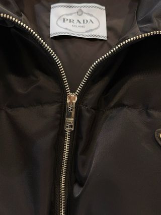 Abrigo Plumas Prada Negro