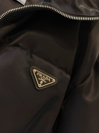 Abrigo Plumas Prada Negro