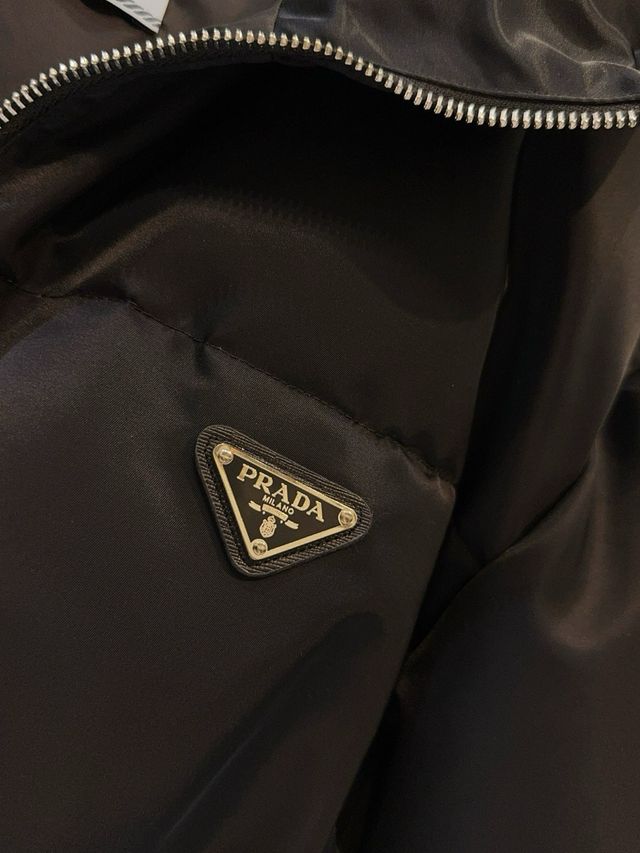 Abrigo Plumas Prada Negro