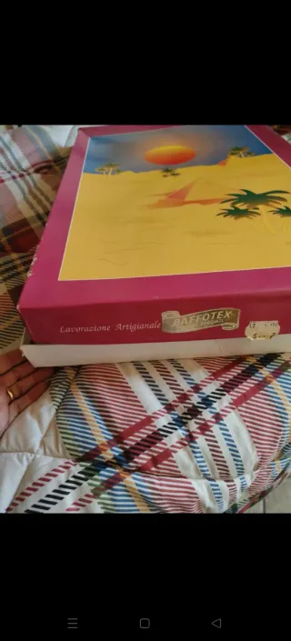 Lenzuolo in lino e pizzo Burano con federe