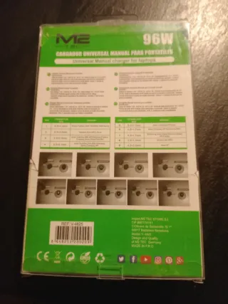 Cargador Universal M2 TEC 96W para Portátiles
