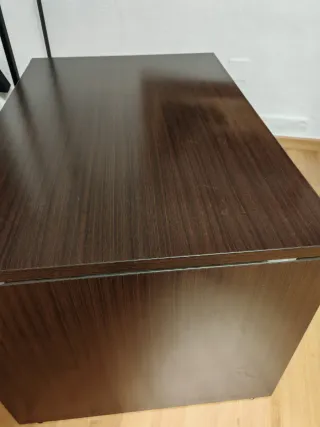 Mesa de oficina de madera wengué