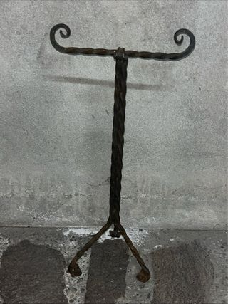 Porta Attrezzi Camino Vintage Ferro Battuto