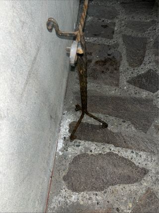 Porta Attrezzi Camino Vintage Ferro Battuto