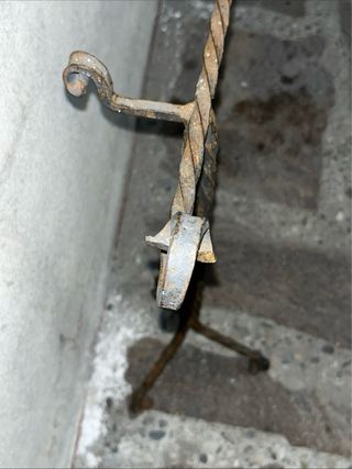 Porta Attrezzi Camino Vintage Ferro Battuto