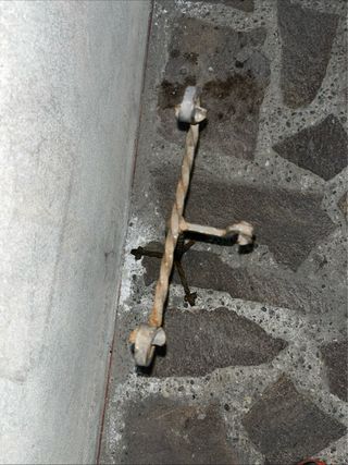 Porta Attrezzi Camino Vintage Ferro Battuto