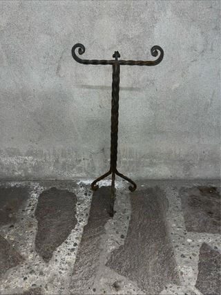 Porta Attrezzi Camino Vintage Ferro Battuto