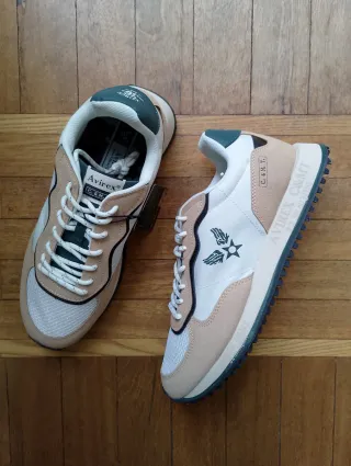 Scarpe Avirex 45 beige verdi