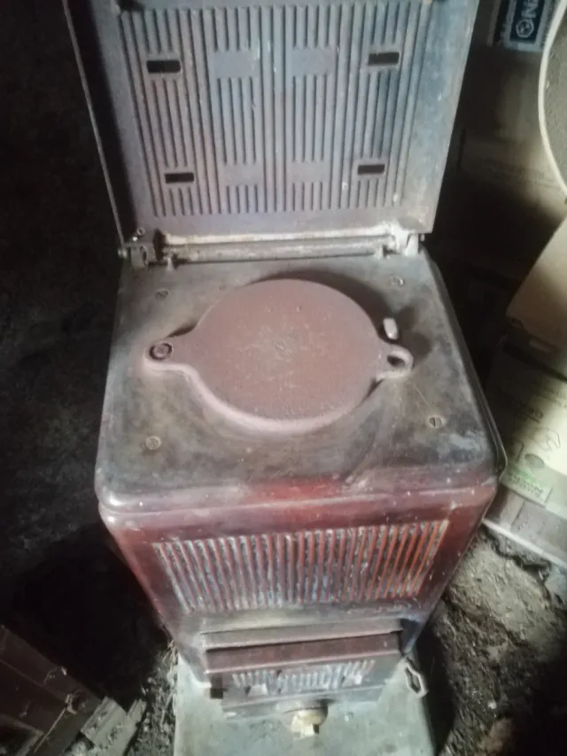 Estufa Antigua Hierro Esmaltado Godin