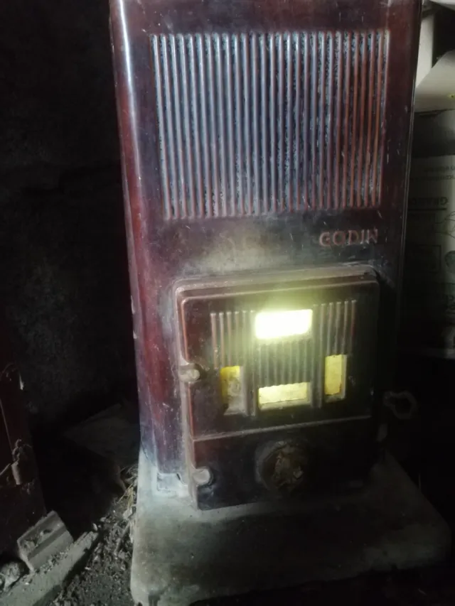 Estufa Antigua Hierro Esmaltado Godin