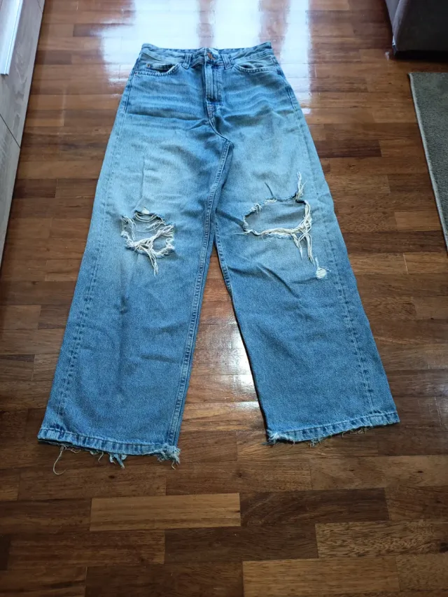 Pantalón super baggy Bershka talla 36