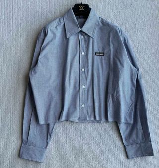 Camisa Miu Miu cuadros con uso original