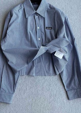 Camisa Miu Miu cuadros con uso original