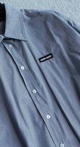 Camisa Miu Miu cuadros con uso original