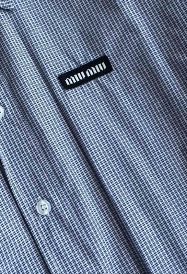 Camisa Miu Miu cuadros con uso original