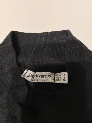 Maglia donna collo alto nera