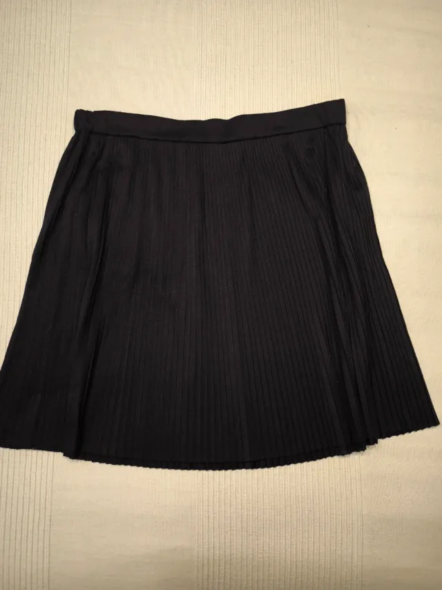 Falda plisada negra