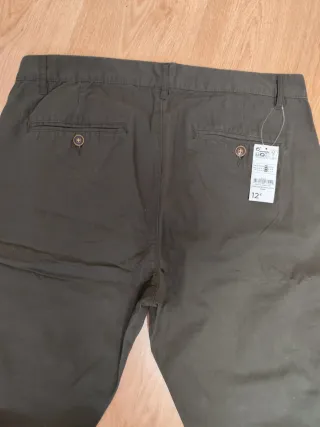 Pantalón hombre verde oscuro talla 48