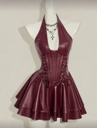 Vestido gótico SHEIN rojo