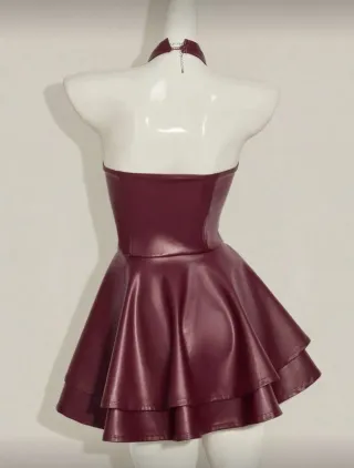 Vestido gótico SHEIN rojo