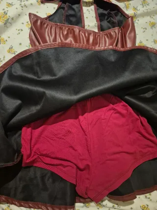 Vestido gótico SHEIN rojo