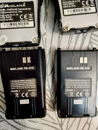 2 Walkie Midland PMR Negro