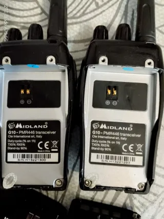 2 Walkie Midland PMR Negro