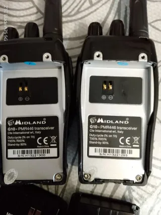 2 Walkie Midland PMR Negro