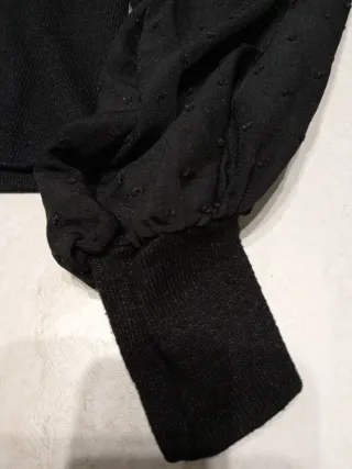 Maglioncino donna collo alto nero