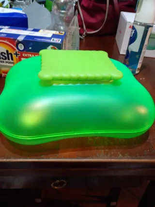 Scatola porta biscotti Alessi verde