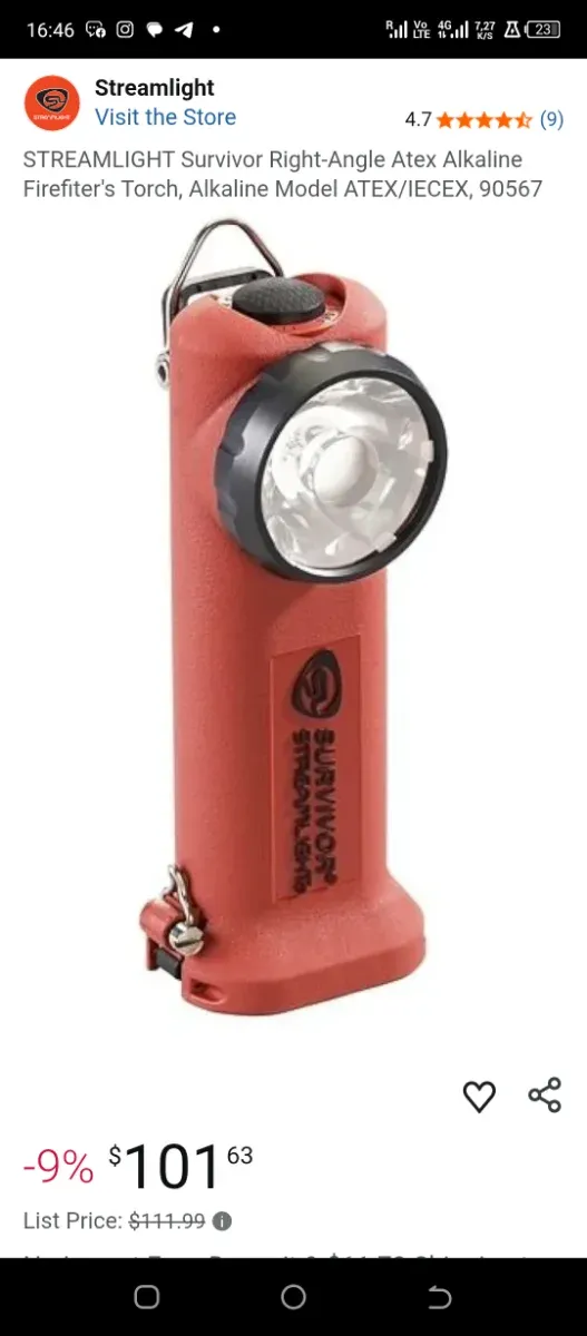 Linterna Streamlight Survivor STR90541