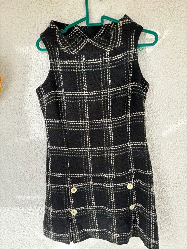 Vestido de cuadros sin mangas