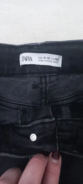 Pantalón cargo negro Zara. Talla 11/12