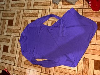 Vestido largo tubo morado