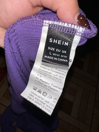 Vestido largo tubo morado