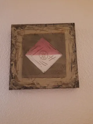 2 Quadri Moderni Rosa e Bianco