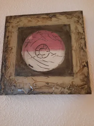 2 Quadri Moderni Rosa e Bianco