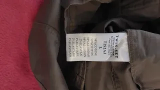 Chaqueta Beige/Marrón Talla L Mujer