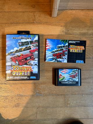 Turbo Outrun Sega Mega Drive Cartucho y Manual