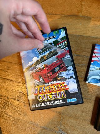 Turbo Outrun Sega Mega Drive Cartucho y Manual