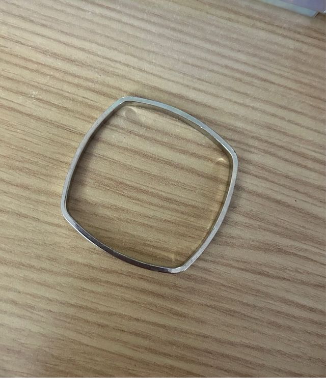 Pulsera de plata cuadrada