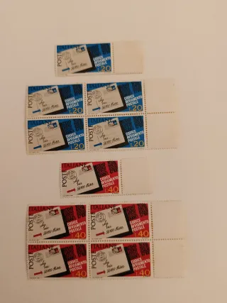 10 Francobolli 1967 Adozione Codice Avviamento pos