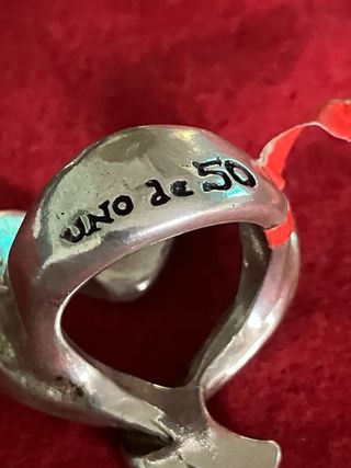 Anillo, Unode50 nuevocon etiqueta, , 15% plata.,